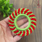 Crochet Holiday Wreath Pattern, DIY Red Green Christmas Ornament PDF, Handmade Festive Décor Tutorial, Beginner Crochet Project