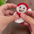 Cute Snowman Crochet Pattern, Cute Amigurumi Snowman Tutorial for DIY Holiday Gift, Festive Winter Decor & Kids Room Decoration