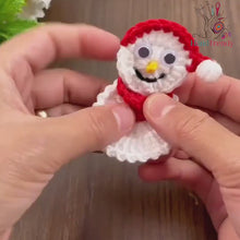 Cute Snowman Crochet Pattern, Cute Amigurumi Snowman Tutorial for DIY Holiday Gift, Festive Winter Decor & Kids Room Decoration