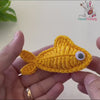 Crochet Fish Keychain Pattern, Amigurumi Fish Keyring PDF, DIY Small Animal Plush, Handmade Ocean Animal Toy, Cute Crochet Gift