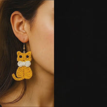 Crochet Cat Earrings Tutorial PDF- Unique Present for Cat Lovers