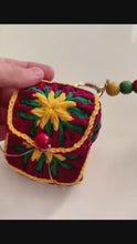 Crochet Mini Bag Keychain - Boho Colorful Granny Square Coin Pouch