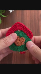 Crochet Heart House Ornament Pattern PDF – Handmade Door Hanging Tutorial – Holiday Crochet Wall Decoration
