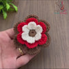 3D Layered Crochet Flower Pattern, Multicolor Floral Applique PDF, Crochet Brooch Tutorial, DIY Handmade Flower Motif, Instant Download