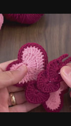 Crochet Butterfly Applique Pattern PDF Heart Motif Design For DIY Craft Projects