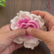 3D Multilayer Crochet Flower Pattern PDF, Textured Floral Applique