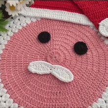 Santa Placemat Crochet Pattern PDF For Christmas Table Decor