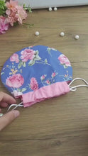 Round Drawstring Pouch Sewing Pattern – Floral Cosmetic Bag PDF Tutorial