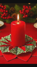 Christmas Poinsettia Candle Mat Sewing Pattern