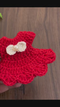 Mini Crochet Dress Keychain Pattern PDF – Cute Amigurumi Bag Charm