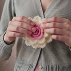 3D Multilayer Crochet Flower Pattern PDF, Textured Floral Applique