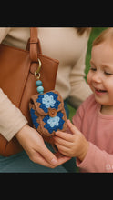 Granny Square Style Crochet Keychain Pouch – Beginner Friendly Small Crochet Bag PDF Gift