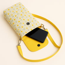 Cute Crossbody Phone Bag Sewing Pattern PDF – Easy Beginner DIY Purse with Floral Fabric