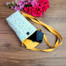 Cute Crossbody Phone Bag Sewing Pattern PDF – Easy Beginner DIY Purse with Floral Fabric