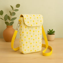 Cute Crossbody Phone Bag Sewing Pattern PDF – Easy Beginner DIY Purse with Floral Fabric