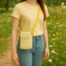 Cute Crossbody Phone Bag Sewing Pattern PDF – Easy Beginner DIY Purse with Floral Fabric