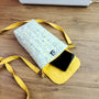 Cute Crossbody Phone Bag Sewing Pattern PDF – Easy Beginner DIY Purse with Floral Fabric