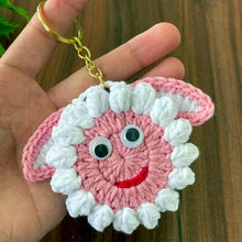 Sheep Face Crochet Keychain Pattern PDF Fluffy Round Smiley Applique Bag Charm Tutorial, English & German